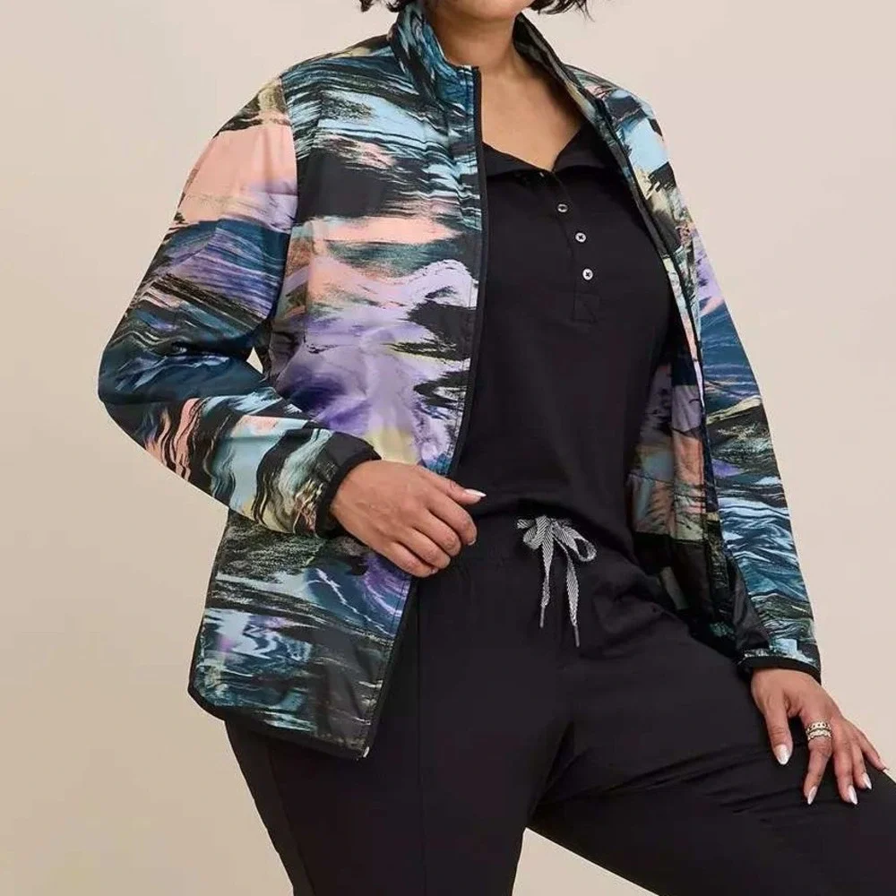 Torrid Womens Plus 0 Happy Camper Polyester Woven Lightweight Active Jacket - Picture 13 of 15